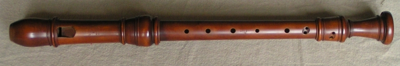 a copy of an alto recorder by Thomas Stanesby Junior