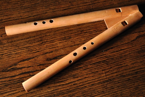 a soprano double recorder