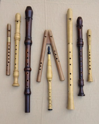 flûtes à diverses recorders