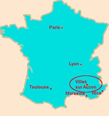 where Villes-sur-Auzon is situated