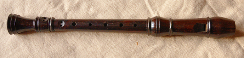 a soprano (descant) recorder by Hans Cooslma (ca 1970)