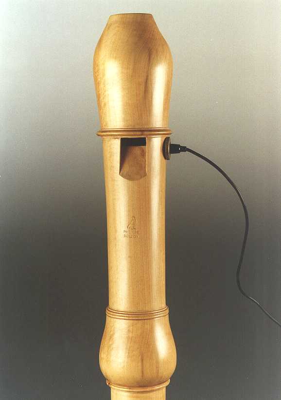 an electro-acoustic tenor recorder