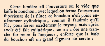 Diderot's text on the recorder windway